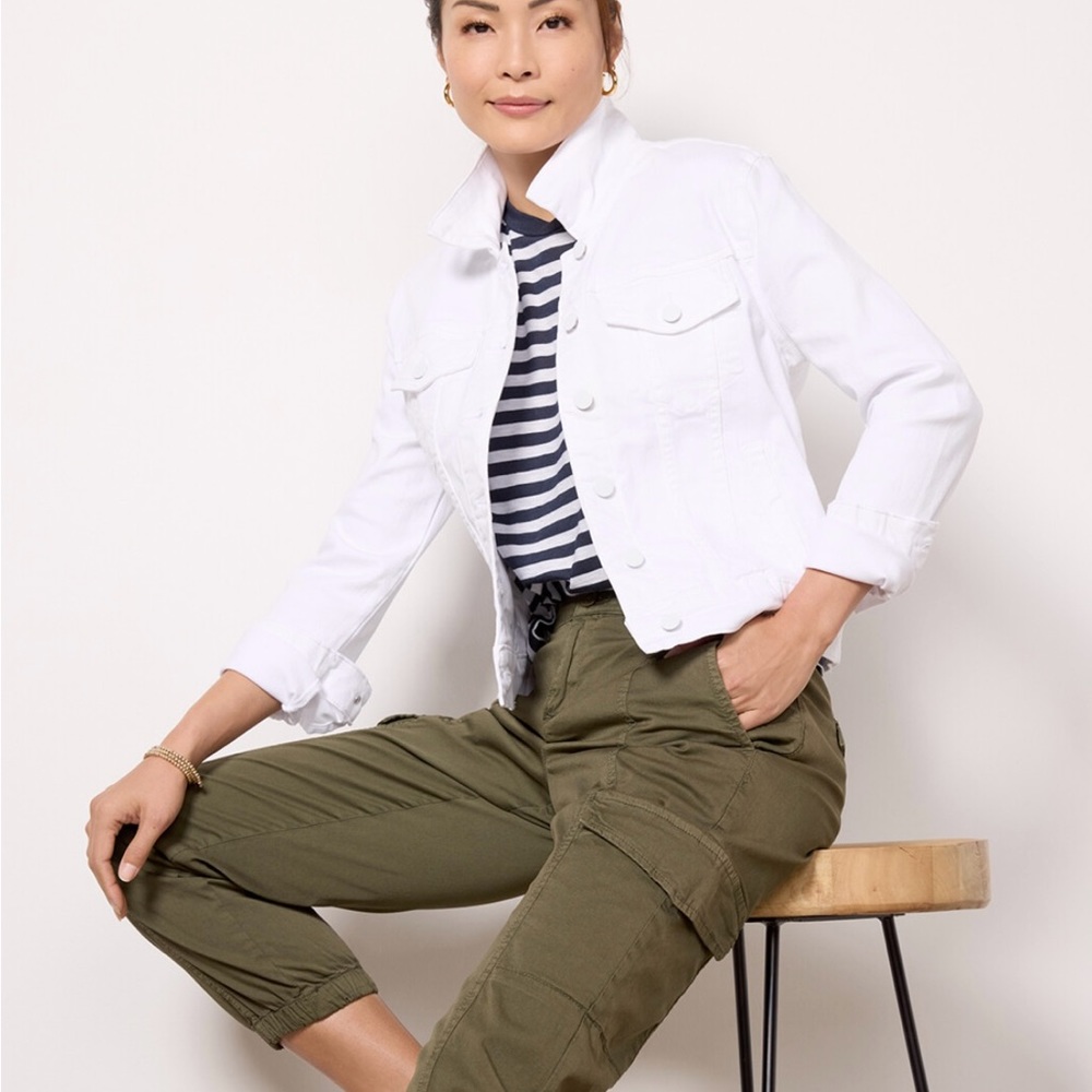 Kut from the Kloth white denim jacket NWT